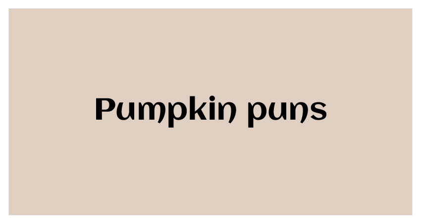 Best pumpkin funny puns