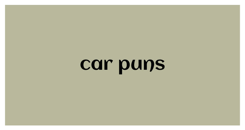 Funny Puns for car