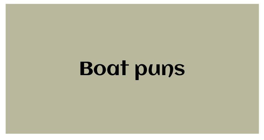 funny boat puns