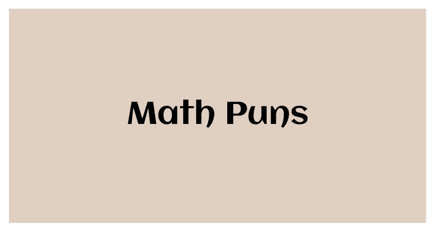 funny math puns
