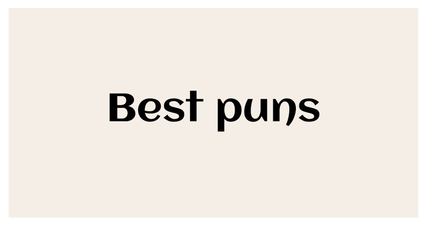 funny puns for best