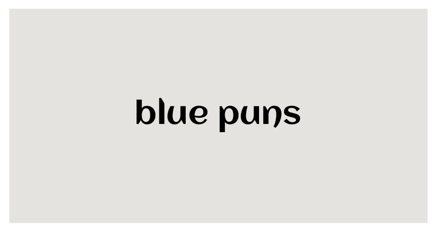 funny puns for blue