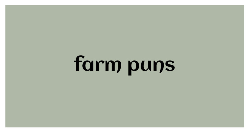 funny puns for farm