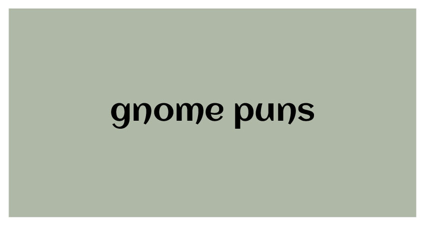 funny puns for gnome