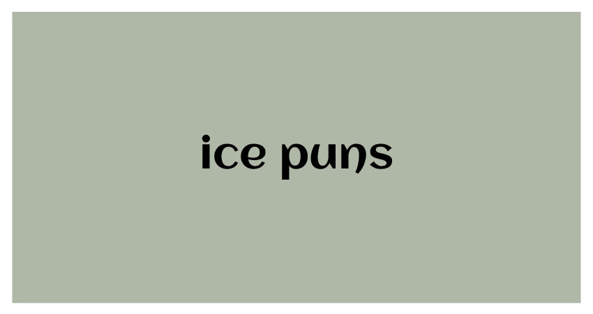 funny puns for ice