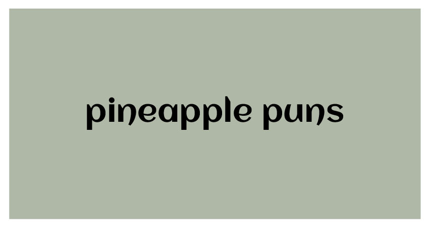 funny puns for pineapple