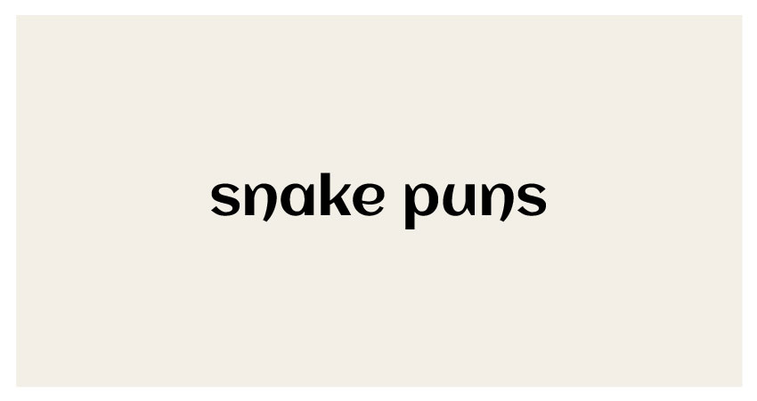 funny puns for snake