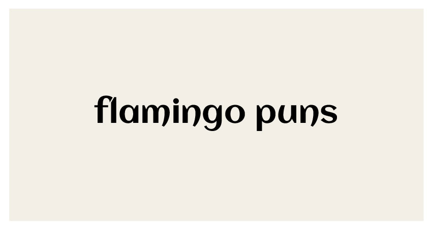 funny puns for flamingo