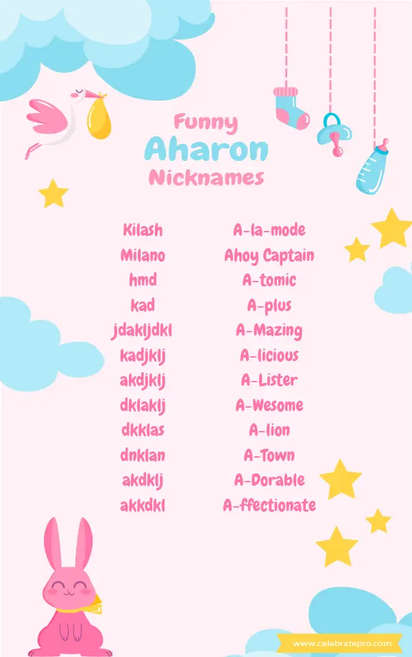 Cool Aharon Nicknames