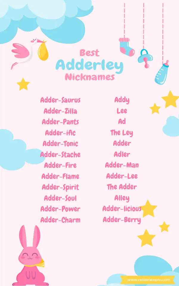 Cute Adderley Nicknames