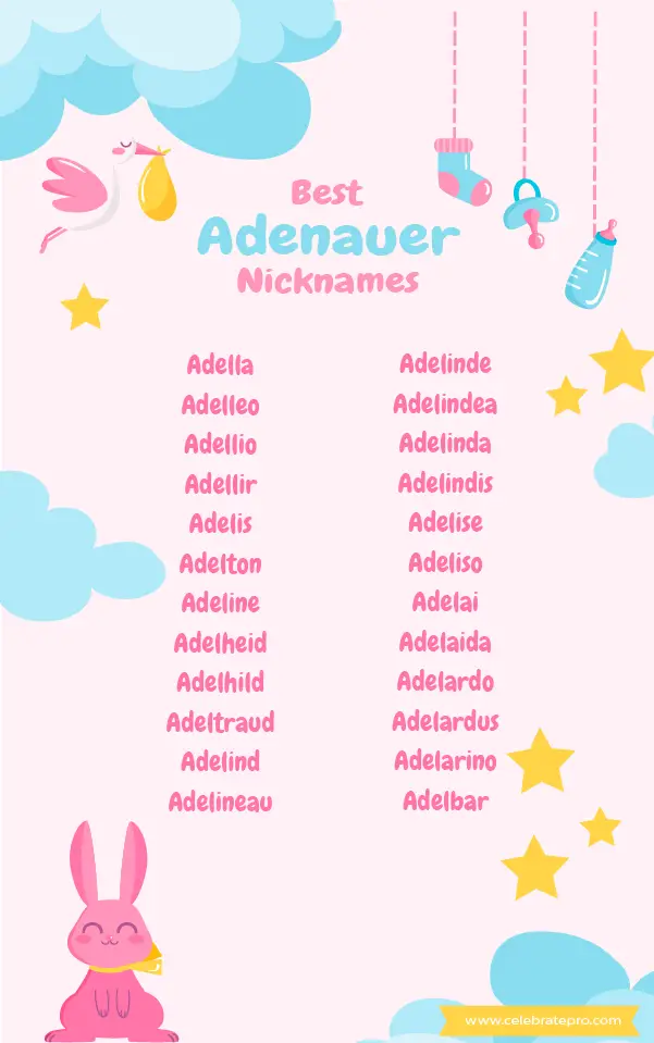 Cute Adenauer Nicknames