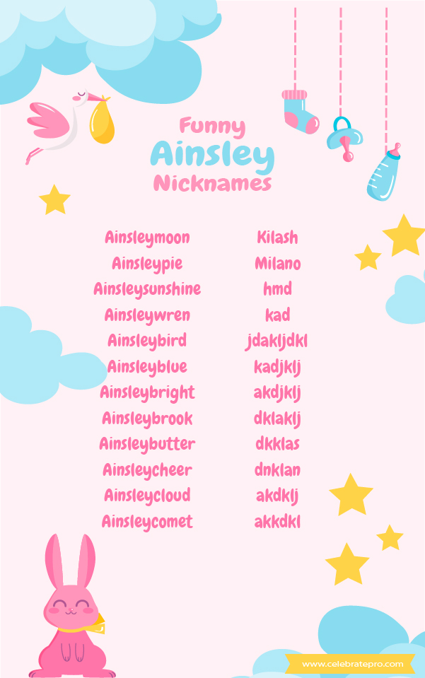 Cute Ainsley Nicknames