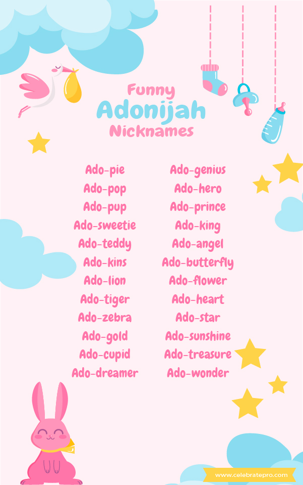 Funny Adonijah Nicknames