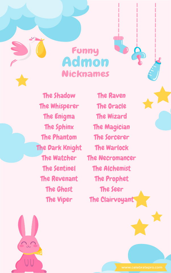 Rare Admon Nicknames