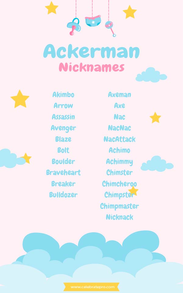 Short Ackerman Nicknames