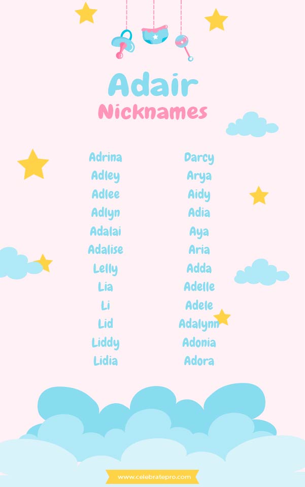 Short Adair Nicknames
