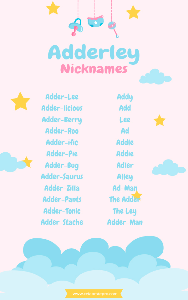 Short Adderley Nicknames