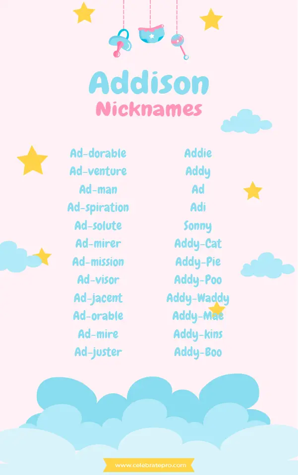 Short Addison Nicknames
