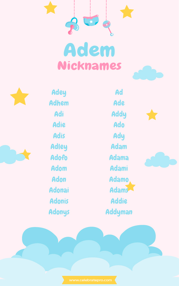 Short Adem Nicknames