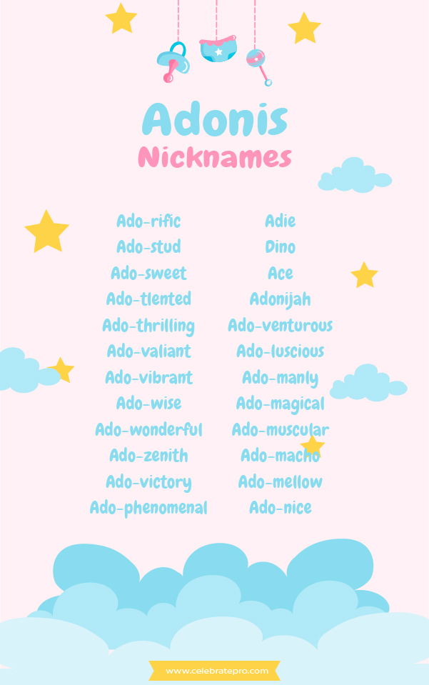 Short Adonis Nicknames