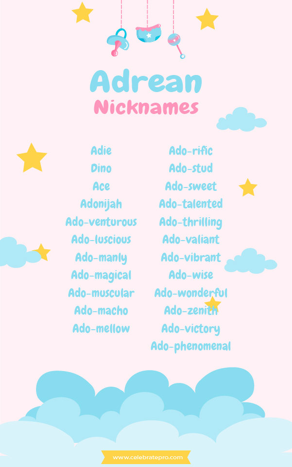 Short Adrean Nicknames