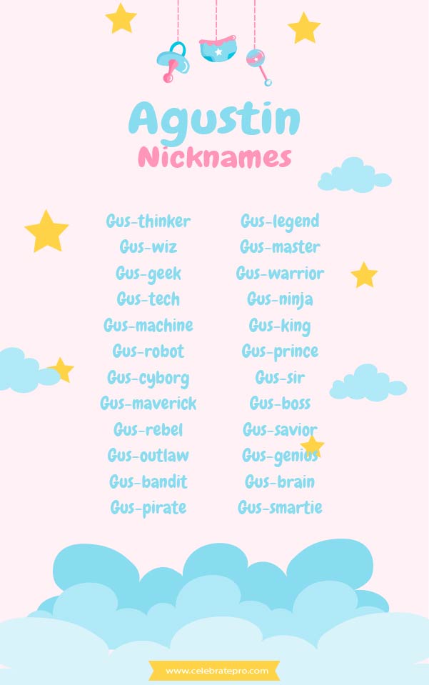 Short Agustin Nicknames