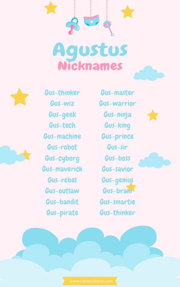 Short Agustus Nicknames