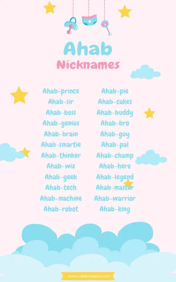 Short Ahab Nicknames