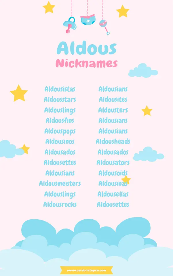 Best Nicknames for Aldous