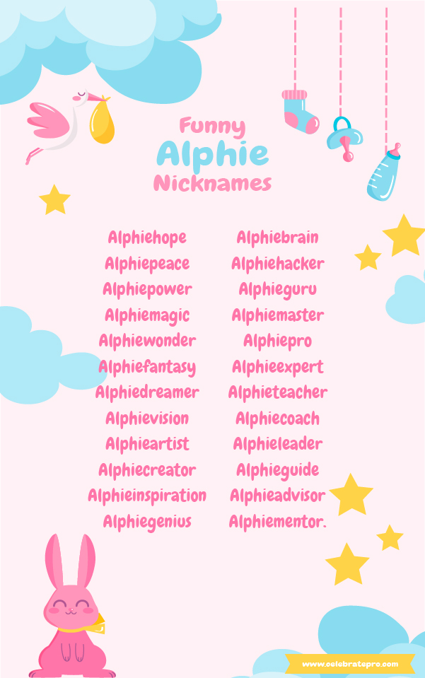 Cool Alphie nicknames