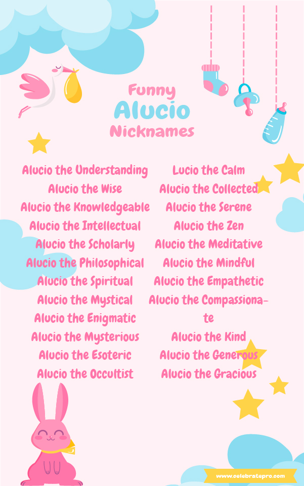 Cool Alucio nicknames