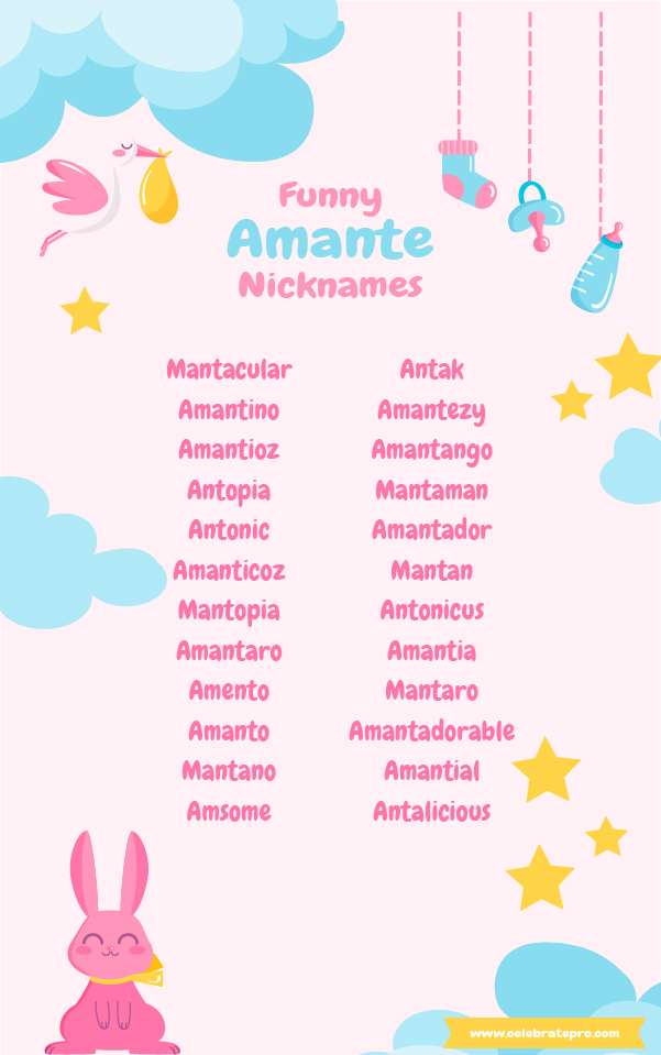 Cool Amante nicknames