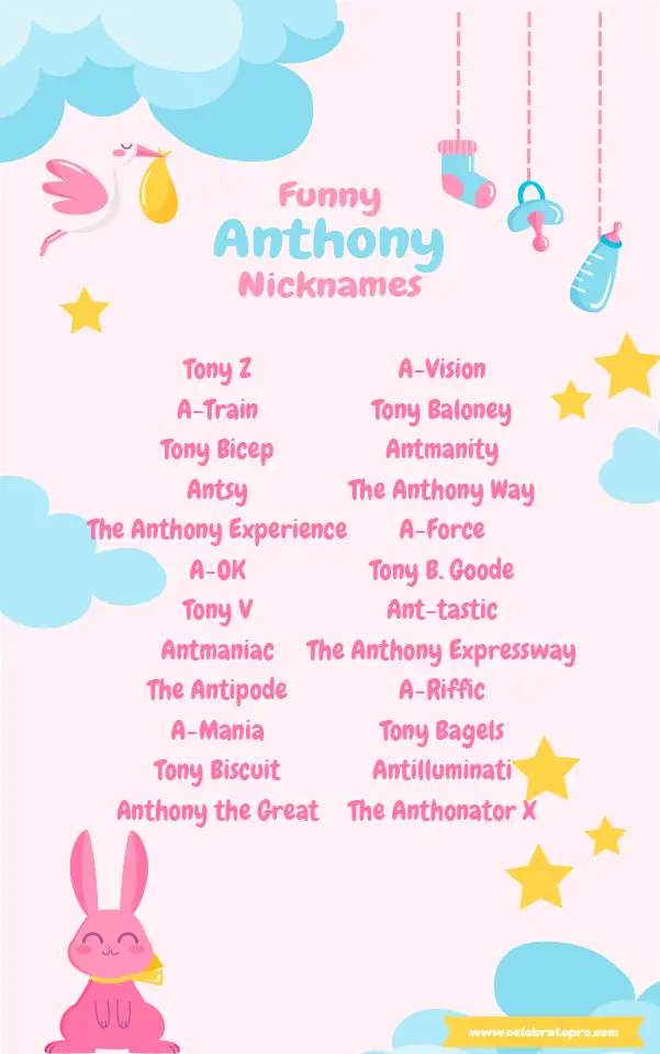 Cool Anthony nicknames