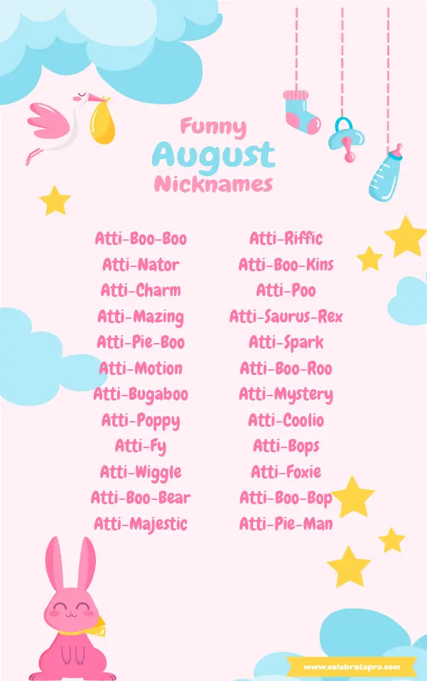 Cool August nicknames