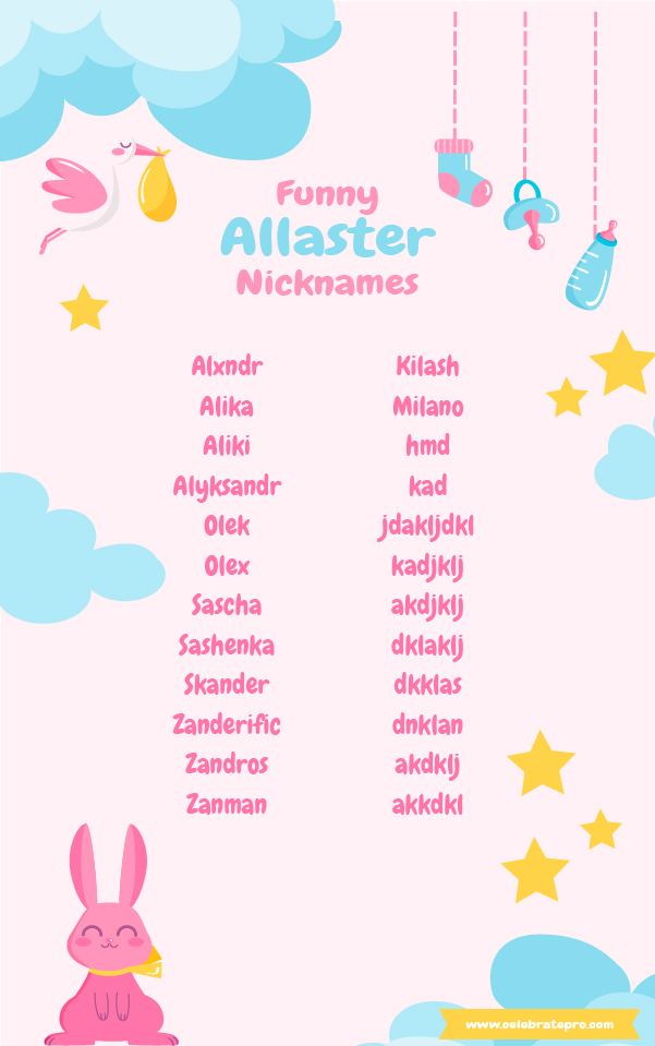 Cute Allaster nicknames