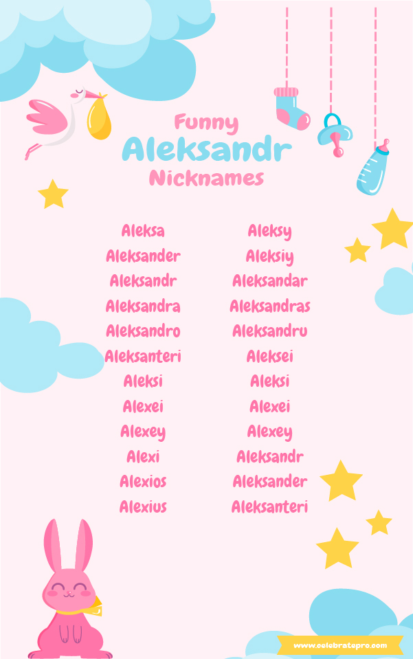 Funny Aleksandr nicknames
