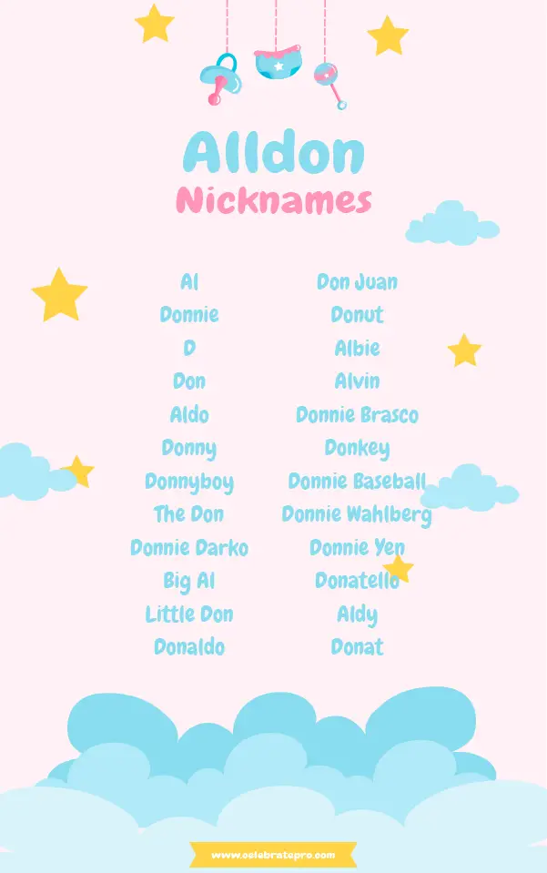 Short Alldon nicknames