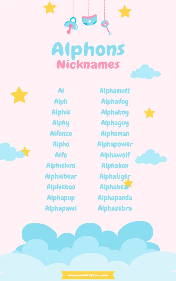Short Alphons nicknames