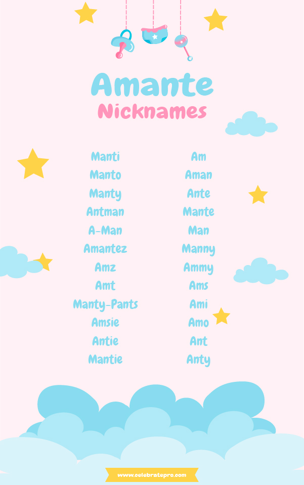 Short Amante nicknames