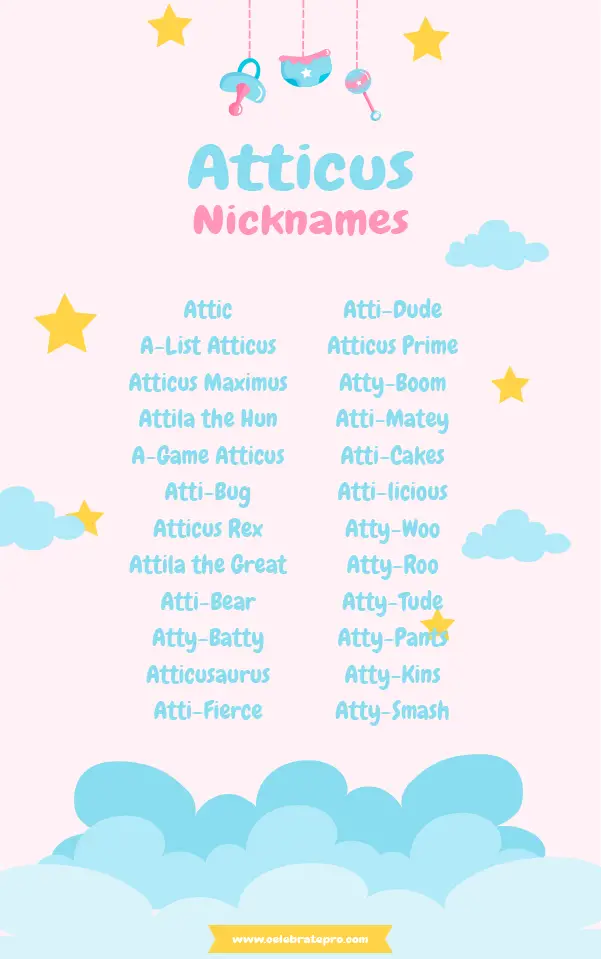 Short Atticus nicknames