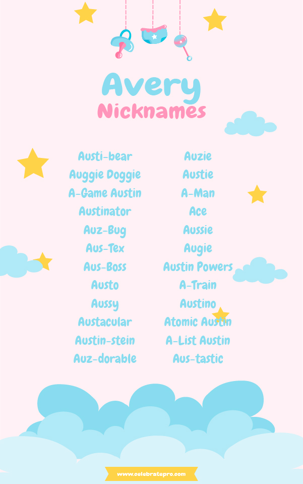 Short Avery nicknames
