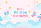 Benson Nickname