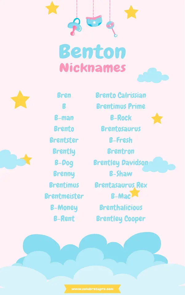 Best nicknames for Benton