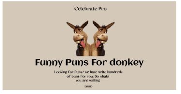 Donkey Puns