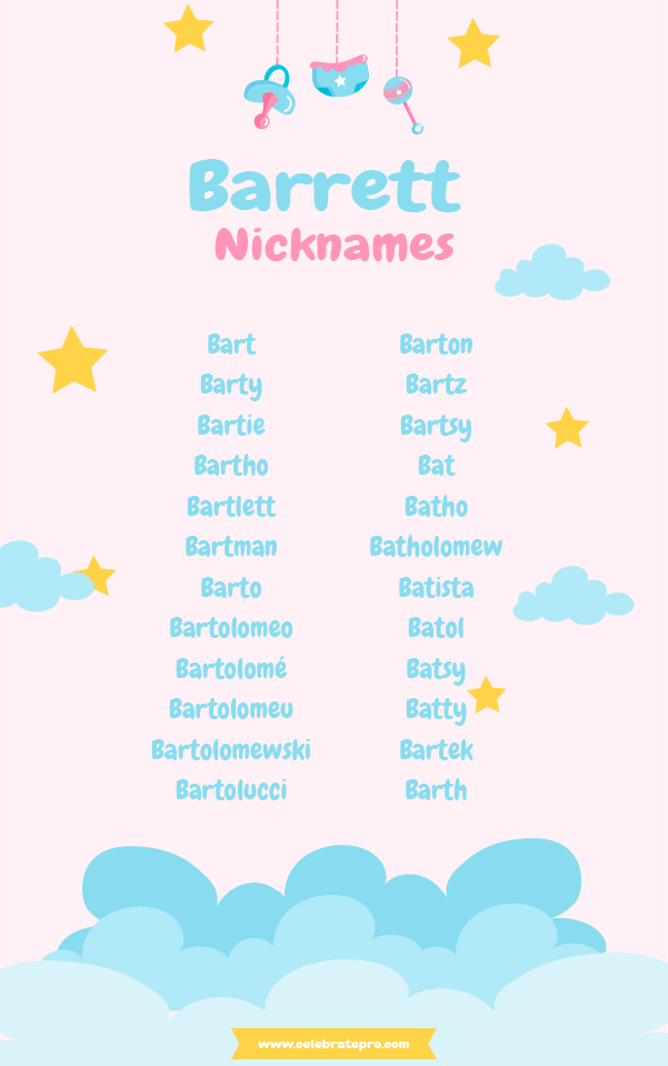 Funny Nicknames for Barrett