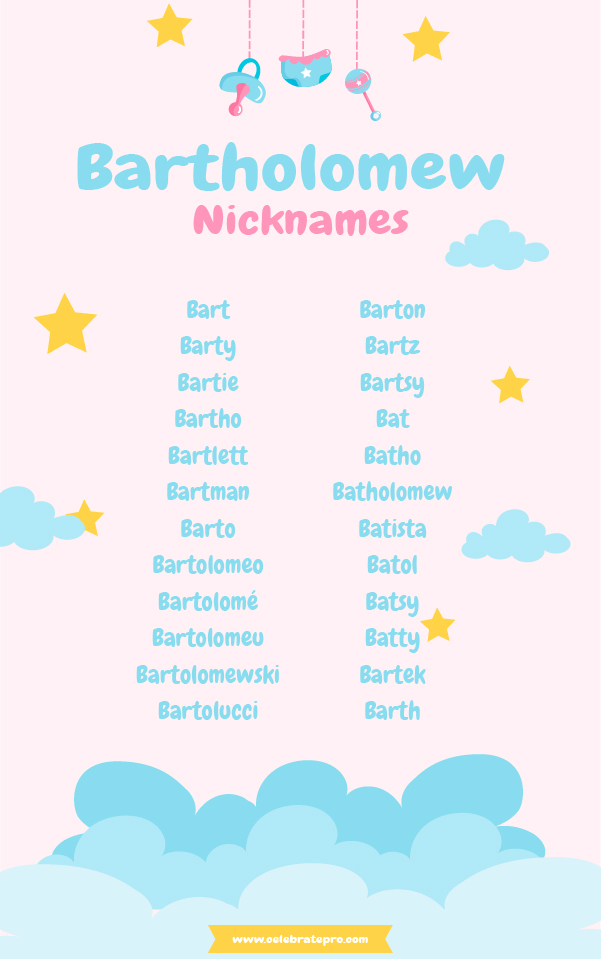 Funny Nicknames for Bartholomew