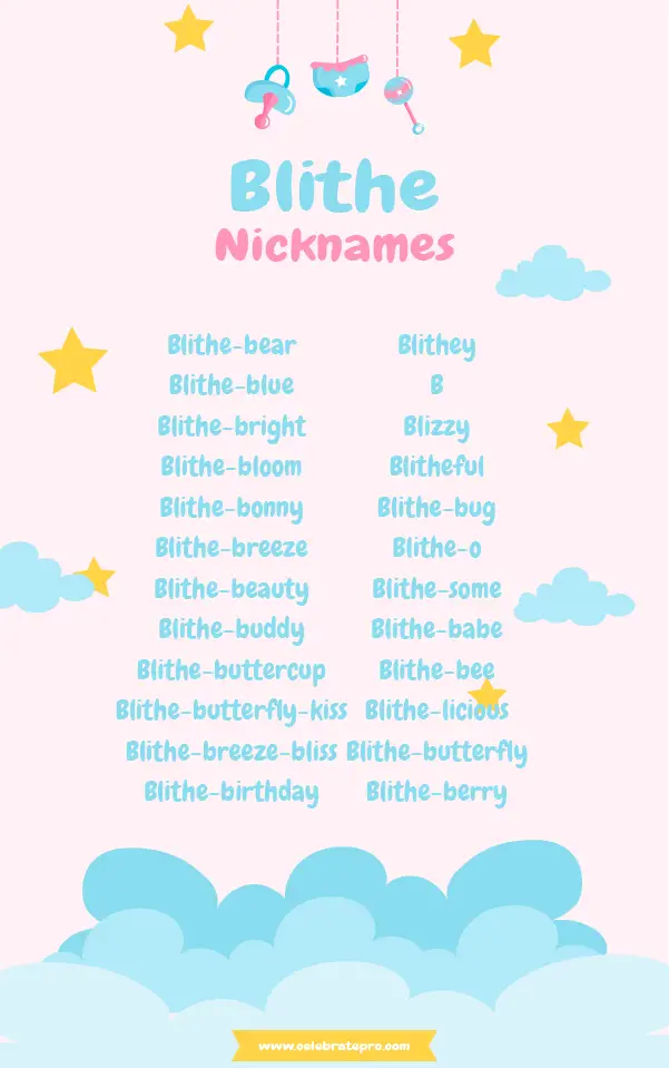 Funny Nicknames for Blithe