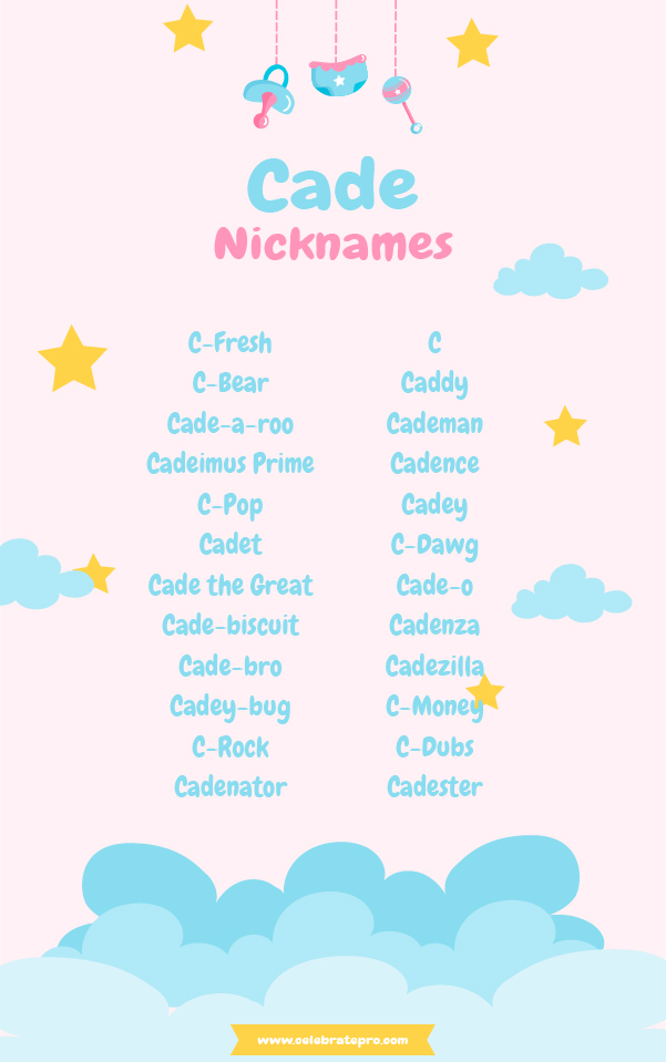 Funny Nicknames for Cade