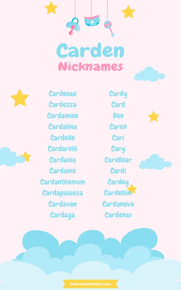 Funny Nicknames for Carden