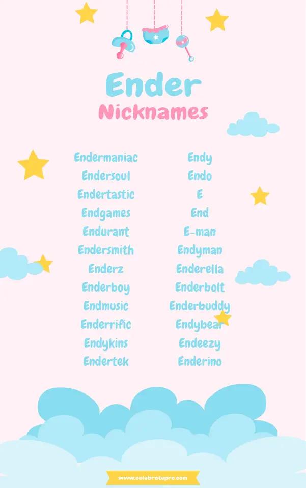 Funny Nicknames for Ender